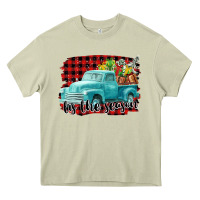 Mossy Tis The Season Christmas Truck Heavy Core Tee - FaDigitalArtStudio
