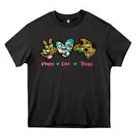 Asphalt Peace Love Texas Heavy Core Tee - RanaPortraitStore