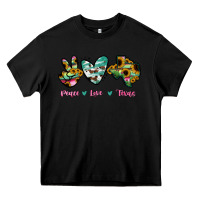 Black Peace Love Texas Heavy Core Tee - RanaPortraitStore