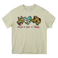 Mossy Peace Love Texas Heavy Core Tee - RanaPortraitStore