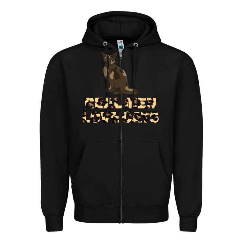 Real Men Love Cats Zipper Hoodie by Bettercallsaul | Teevron