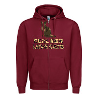 Burgundy Real Men Love Cats Zipper Hoodie - Bettercallsaul