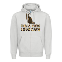 Dove Grey Real Men Love Cats Zipper Hoodie - Bettercallsaul