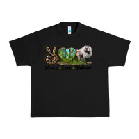 Black Leopard Peace Love Baboon Urban Heavy Tee - LillyAllenDesigns