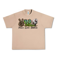 Burro Leopard Peace Love Baboon Urban Heavy Tee - LillyAllenDesigns