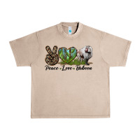 French Oak Leopard Peace Love Baboon Urban Heavy Tee - LillyAllenDesigns