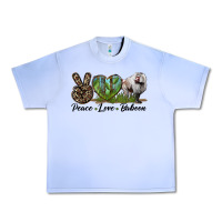 Grape Ice Leopard Peace Love Baboon Urban Heavy Tee - LillyAllenDesigns