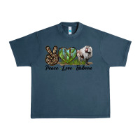 Midnight Navy Leopard Peace Love Baboon Urban Heavy Tee - LillyAllenDesigns