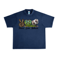 Navy Leopard Peace Love Baboon Urban Heavy Tee - LillyAllenDesigns