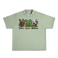 Oil Green Leopard Peace Love Baboon Urban Heavy Tee - LillyAllenDesigns