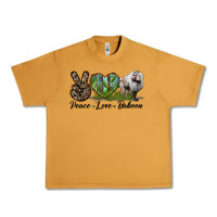 Peanut Butter Leopard Peace Love Baboon Urban Heavy Tee - LillyAllenDesigns