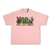Salmon Leopard Peace Love Baboon Urban Heavy Tee - LillyAllenDesigns