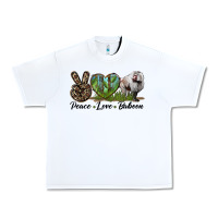 White Leopard Peace Love Baboon Urban Heavy Tee - LillyAllenDesigns
