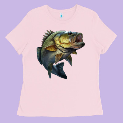 Jumping Bass Ladies Tee Designed By Lillyallendesigns