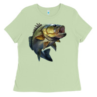 Matcha jumping bass Ladies Tee - LillyAllenDesigns