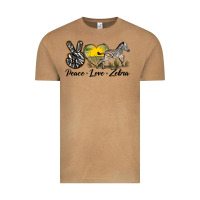 Peace Love Zebra Vintage Tee | Teevron