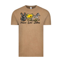Vintage Coffee peace love zebra Vintage Tee - LillyAllenDesigns