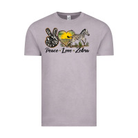 Vintage Zinc peace love zebra Vintage Tee - LillyAllenDesigns