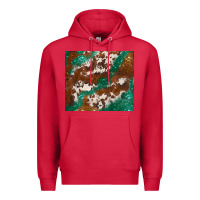 Cardinal brown cowhide glitter Premium Hoodie - BarkalooDesign