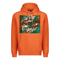 Carrot brown cowhide glitter Premium Hoodie - BarkalooDesign