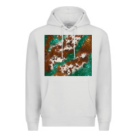 Dove Grey brown cowhide glitter Premium Hoodie - BarkalooDesign