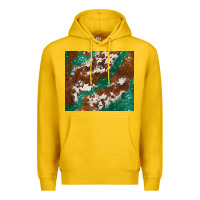 Lemon brown cowhide glitter Premium Hoodie - BarkalooDesign