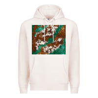 Pale Pink brown cowhide glitter Premium Hoodie - BarkalooDesign