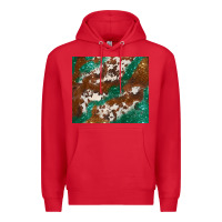 Red brown cowhide glitter Premium Hoodie - BarkalooDesign