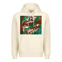 Sandshell brown cowhide glitter Premium Hoodie - BarkalooDesign