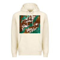 Tofu brown cowhide glitter Premium Hoodie - BarkalooDesign