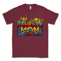 Burgundy Hot mess mom Mother's Day Classic Tee - FaDigitalArtStudio