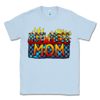 Dusty Blue Hot mess mom Mother's Day Classic Tee - FaDigitalArtStudio