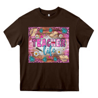 Chocolate Brown teacher life tumbler Heavy Core Tee - BundleAndBundleShop