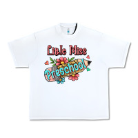 White little miss preschool Urban Heavy Tee - RanaPortraitStore