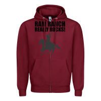 Burgundy Ram Ranch Really Rocks! Zipper Hoodie - Bettercallsaul