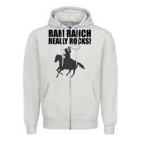 Dove Grey Ram Ranch Really Rocks! Zipper Hoodie - Bettercallsaul