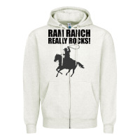 Oatmeal Heather Ram Ranch Really Rocks! Zipper Hoodie - Bettercallsaul
