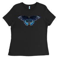 Black Black Swallowtail Butterfly Ladies Tee - LillyAllenDesigns