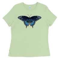 Matcha Black Swallowtail Butterfly Ladies Tee - LillyAllenDesigns