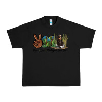 Black Peace Love Malayan Sun Bear Urban Heavy Tee - LillyAllenDesigns