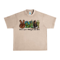 French Oak Peace Love Malayan Sun Bear Urban Heavy Tee - LillyAllenDesigns