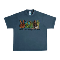 Midnight Navy Peace Love Malayan Sun Bear Urban Heavy Tee - LillyAllenDesigns
