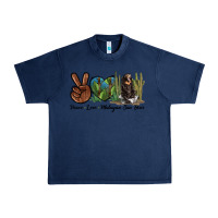 Navy Peace Love Malayan Sun Bear Urban Heavy Tee - LillyAllenDesigns