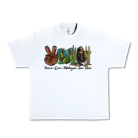 White Peace Love Malayan Sun Bear Urban Heavy Tee - LillyAllenDesigns