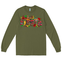 Army Green fieasta with sombrero rose and pepper Long Sleeve Tee - Artiststas