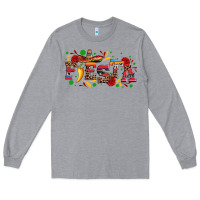 Heather Grey fieasta with sombrero rose and pepper Long Sleeve Tee - Artiststas