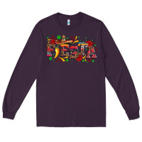 Plum fieasta with sombrero rose and pepper Long Sleeve Tee - Artiststas