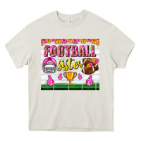 Cream football sister tumbler Heavy Core Tee - BundleAndBundleShop
