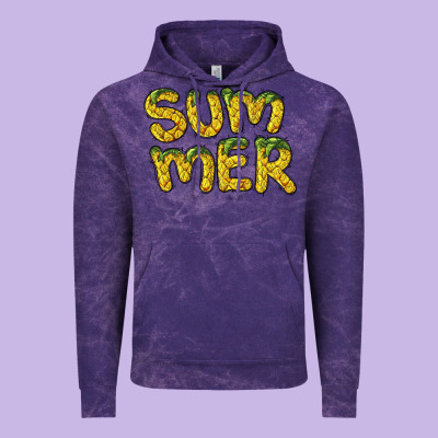 Summer Pineapple Vintage Hoodie Designed By Barkaloodesign