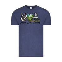 Vintage Denim Peace Love Skunks Vintage Tee - LillyAllenDesigns
